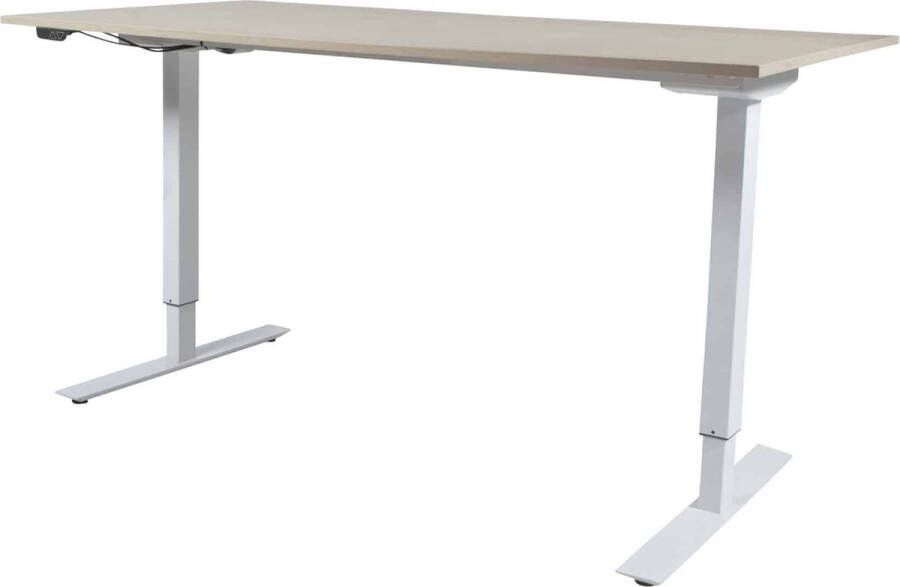 Schaffenburg Zit Sta Bureau Elektrisch 160x80 logan eik zw frame