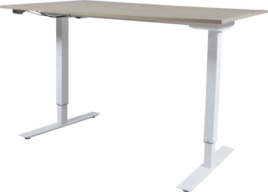 Schaffenburg Zit Sta Bureau Lectro Elek 140x80 Havana Kersen -wit frame - Foto 2