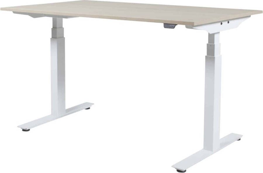 Schaffenburg Zit Sta Bureau Plus Elektrisch 160x80 eik wit frame - Foto 2