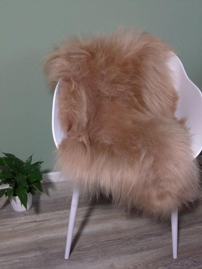 Schapenvacht.SHOP Schapenvacht IJslands Goud XL (115cm) 100% ECHT Schapenvacht Wol Vloerkleed