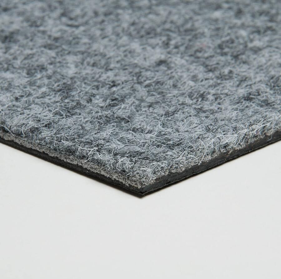 Schatex Naaldvilt Tapijttegels 50x50 cm per stuk Zelfklevend Intensief Commercieel Gebruik Grijs Dikte 5 7 mm