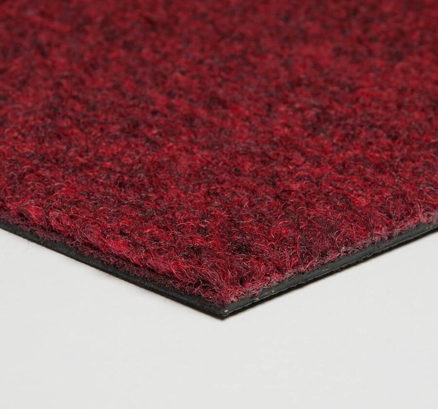 Schatex Naaldvilt Tapijttegels 50x50 cm per stuk Zelfklevend Intensief Commercieel Gebruik Rood Dikte 5 7 mm