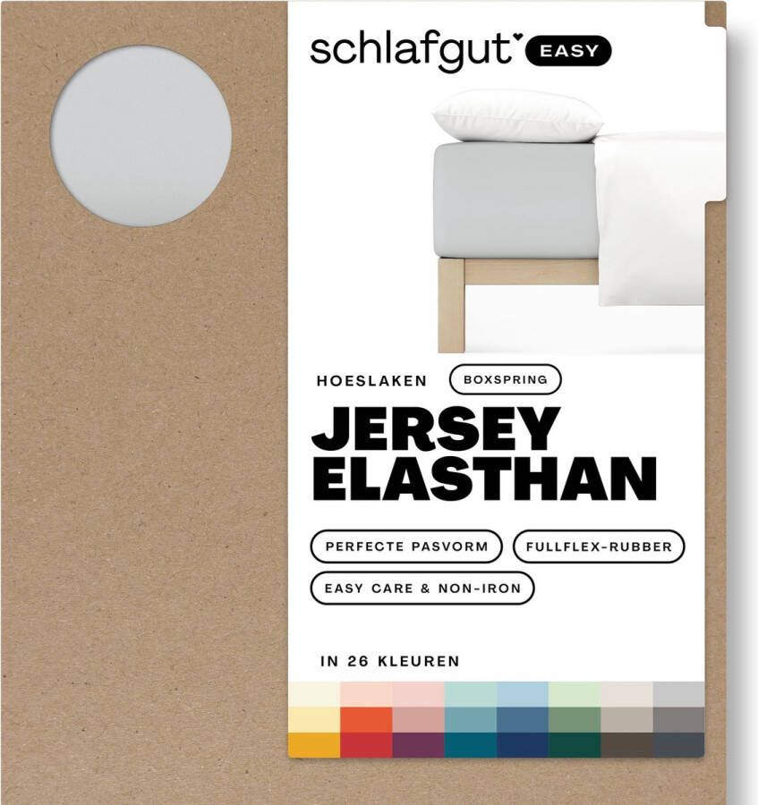 Schlafgut Boxspring Easy Jersey Elasthan Hoeslaken S 90x190 100x220 511 Grey Light