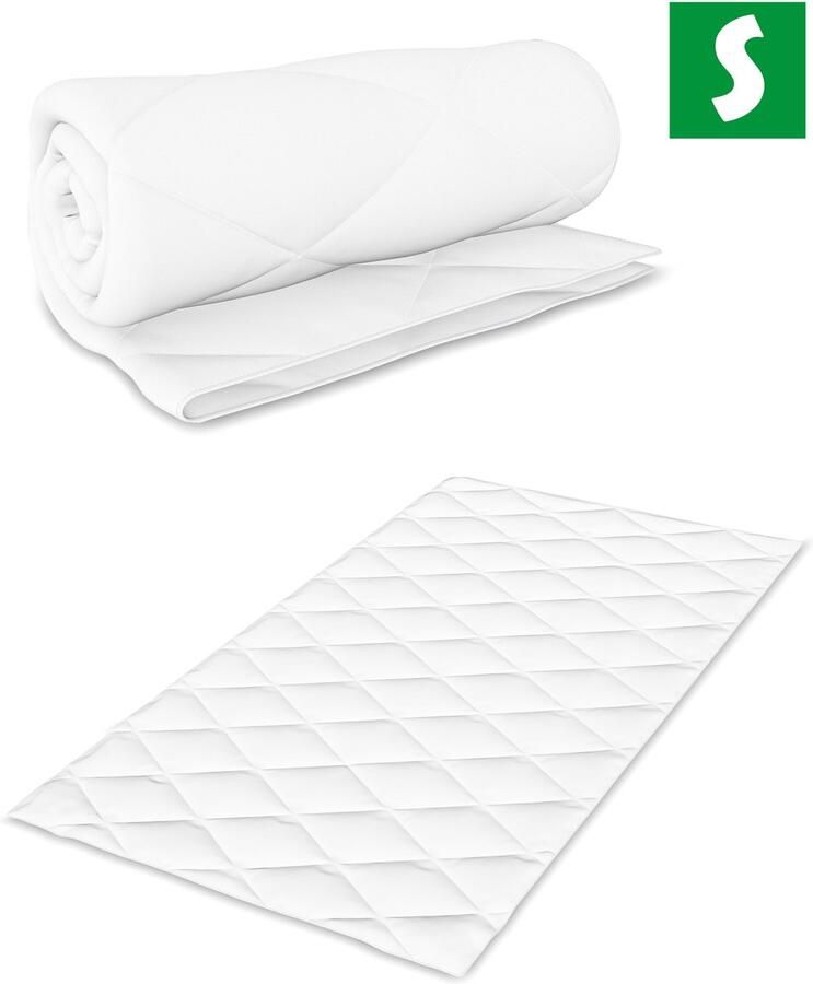 Schlaftroll 120 x 200 CM Zachte topper Microvezel Bed topper 2 cm hoog