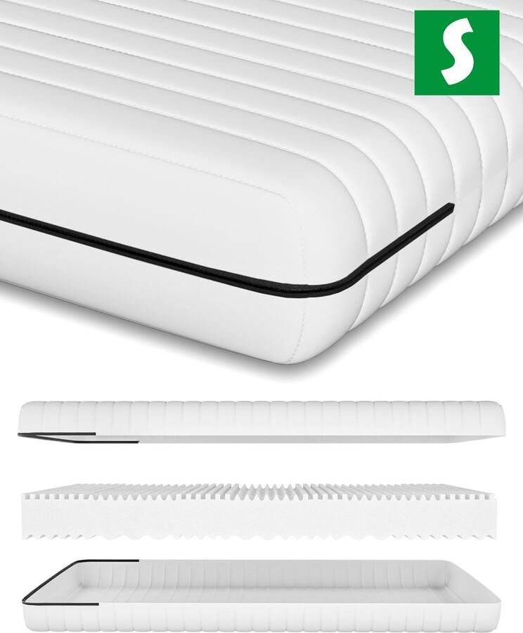 Schlaftroll Koudschuim Matras 120x200 7 zones koudschuim hoogwaardig plus tijk 18 cm