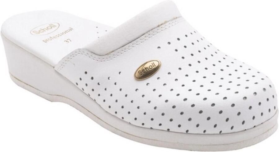 Scholl Medische Klomp Unisex Back Guard White-Schoenmaat 38