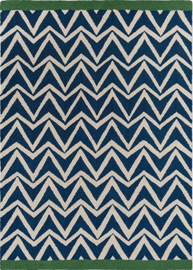 Scion Buitenkleed Dhurrie Blue 426318 Vloerkleed - Foto 2