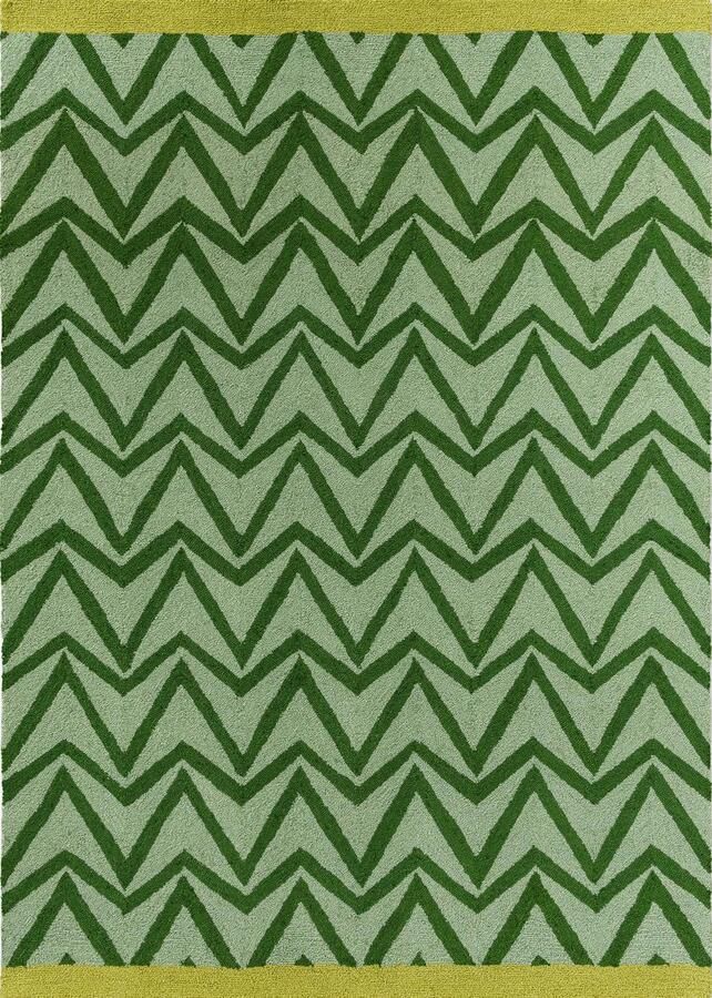 Scion Buitenkleed Dhurrie Green 426307 Vloerkleed - Foto 2