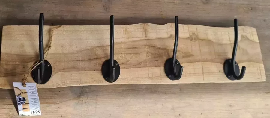 Scissor Mountains kapstok 4 haken wandkapstok hout 50 cm