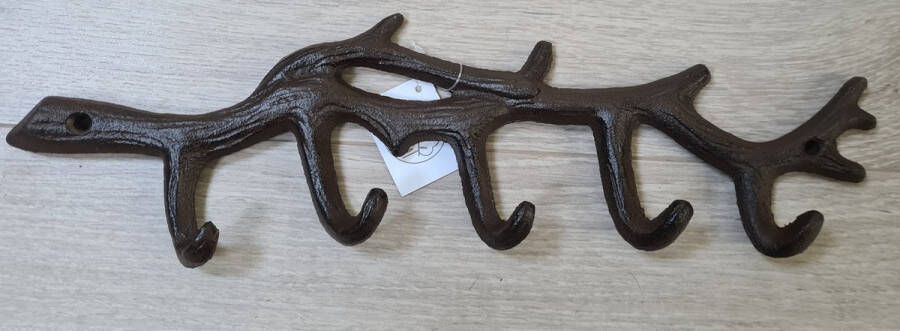 Robanjer kapstok gietijzer binnen en buiten tak model