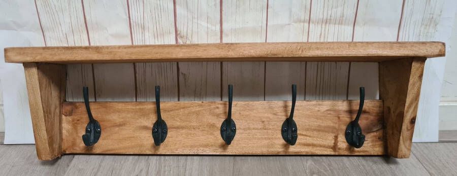 Scissor Mountains kapstok hardhout sleutelrek 5 haken