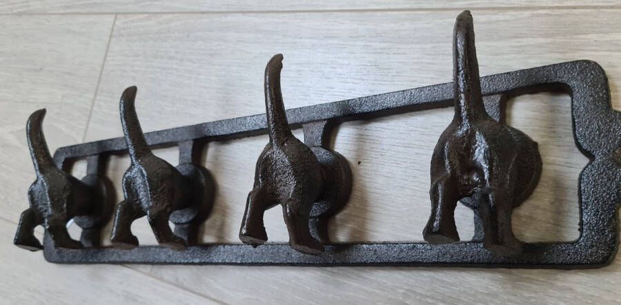 Scissor Mountains kapstok hond hondenkontjes 4 haken haakrekje sleutelhanger