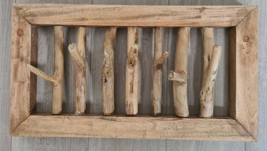 Scissor Mountains kapstok hout hardhout takken 7 haken