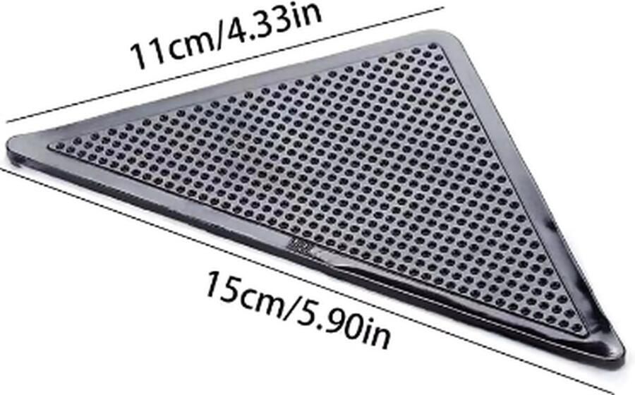 Scoby Anti-Slip Tapijtstickers Herbruikbaar & Verwijderbaar Dubbelzijdige Vloerkleed Tape 4 stuks