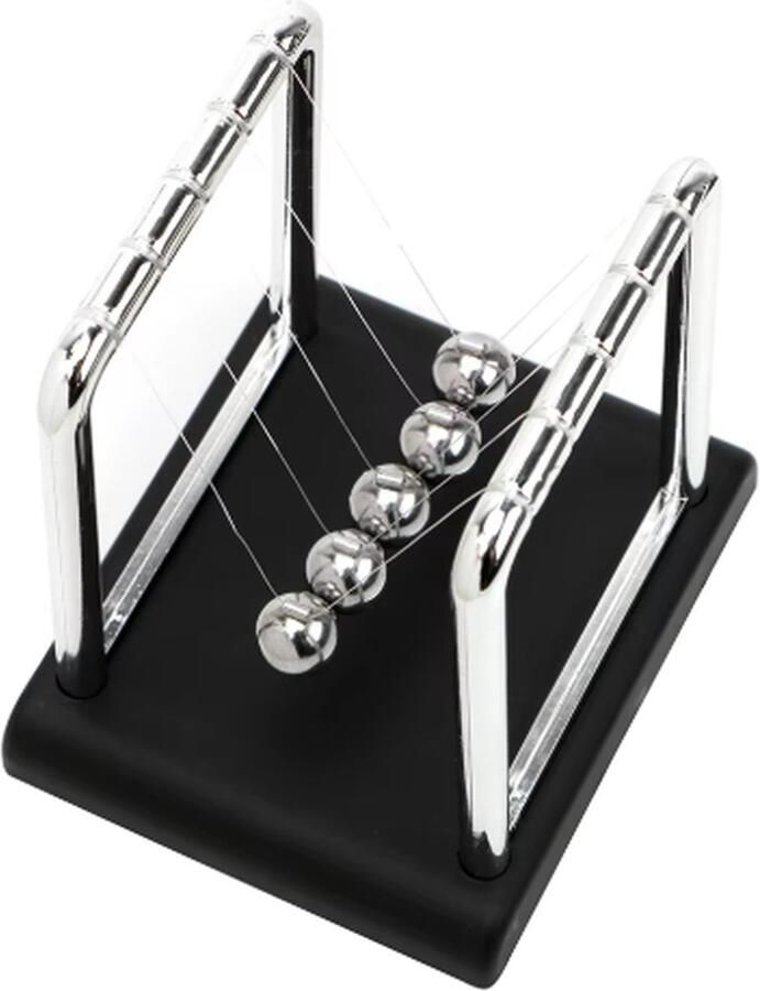 Scoby Balance Balls Balansballetjes Desk Toy Fysica Demonstratie Stressverlichter Desk Accessoire Zilver