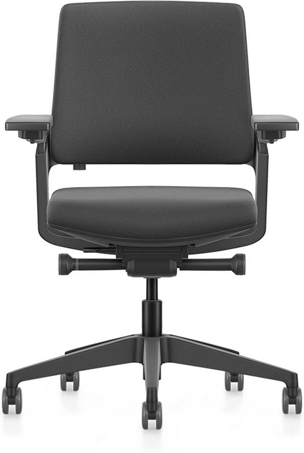 Se7en COMFORT LX004 – Ergonomische NPR Bureaustoel – 4D Armleggers – Verstelbare Lendensteun – Zwart