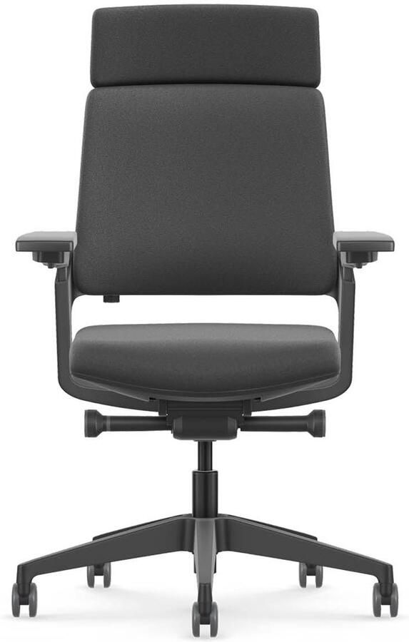 Se7en COMFORT LX010 – Ergonomische Bureaustoel – 4D NPR Armleggers – Verstelbare Lendensteun – Zwart