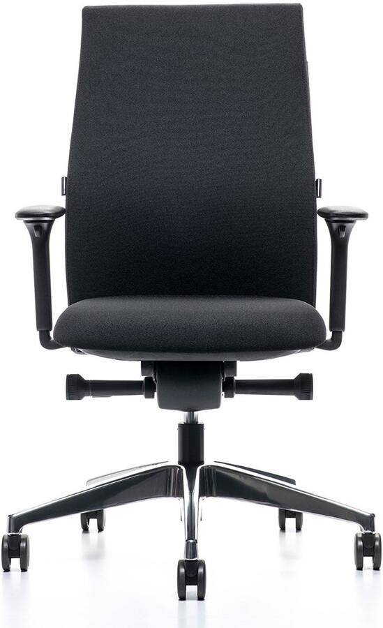 Se7en COMFORT LX114 – Ergonomische Bureaustoel – 4D Armleggers – Verstelbare Lendensteun – Zwart