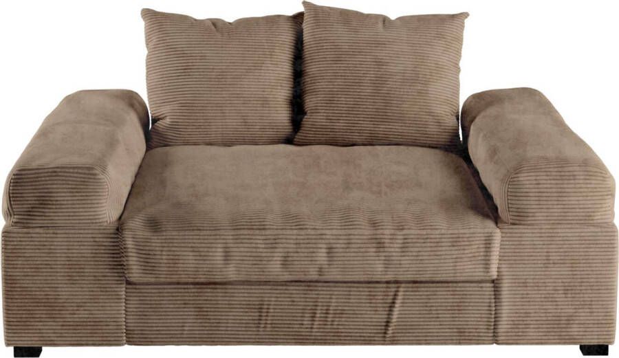 Seatsandbeds zitbank big sofa fatguy- small- corduroy taupe