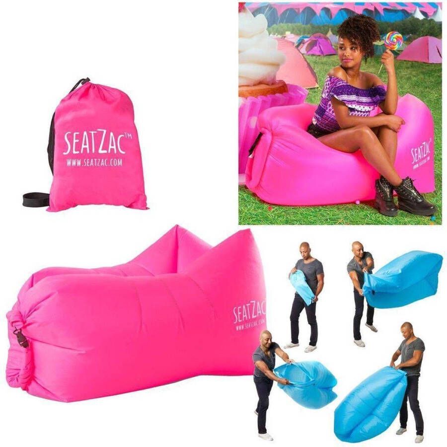 SeatZac Junior roze chill bag zitzak chill bag
