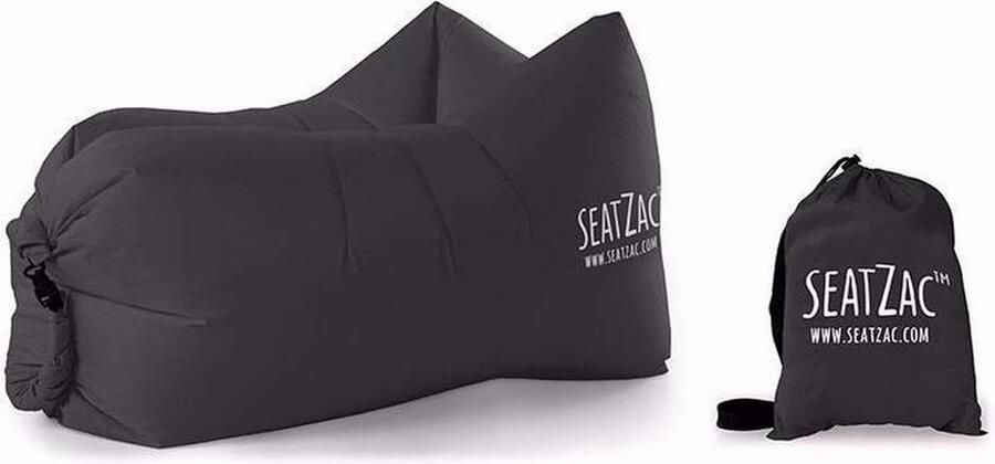 SeatZac Lazy zitzak lucht stoel in het zwart