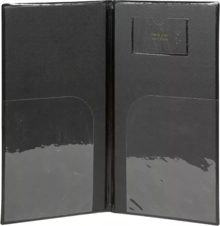 Securit Betaalmap ruimte voor geld en betaalpas zwart