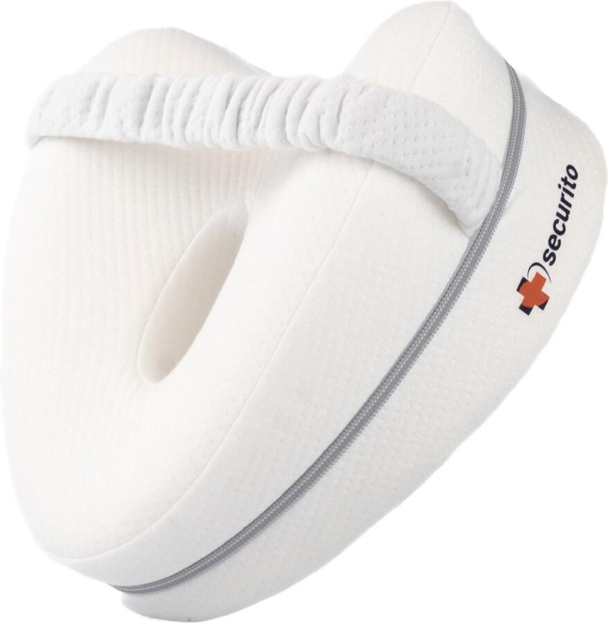 Securito Kniekussen – Orthopedisch Beenkussen voor Zijslapers – Houding Ondersteuningskussen – Kniekussen voor in bed – Ergonomisch Comfort Traagschuim - Foto 2