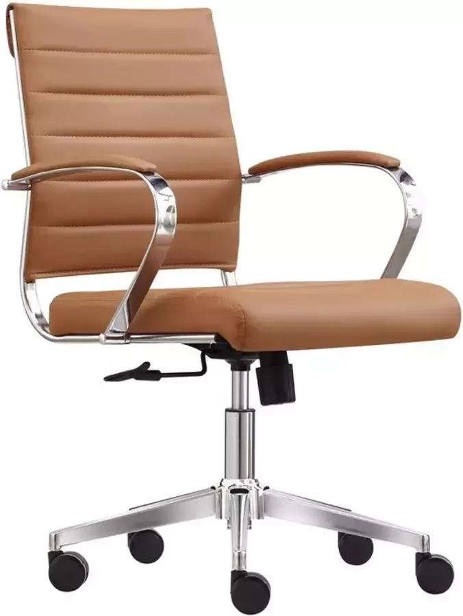 Sedero Bureaustoel Cádiz Cognac PU Leer
