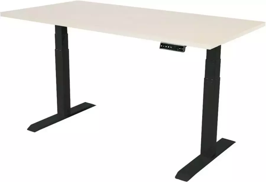 Sedero Elektrisch verstelbaar bureau 140x80 cm Dual motor Zwart met Licht eiken