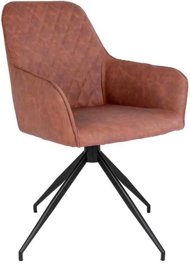 Sedero Eetkamerstoel Palma Vintage bruin PU leder