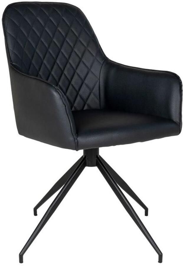 Sedero Eetkamerstoel Palma Zwart PU leder