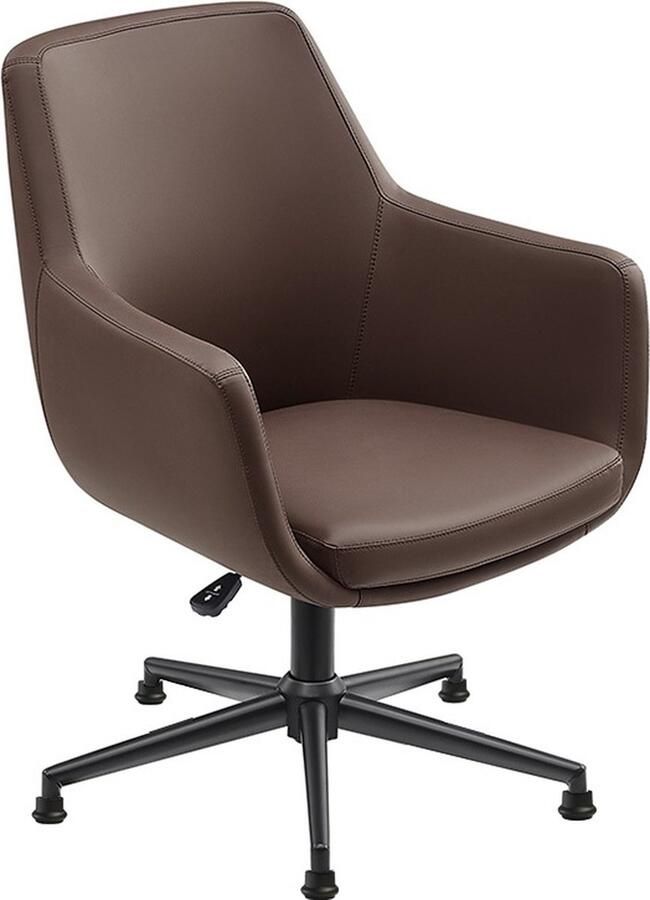 Sedero Vergaderstoel Volos Donkerbruin Kunstleer