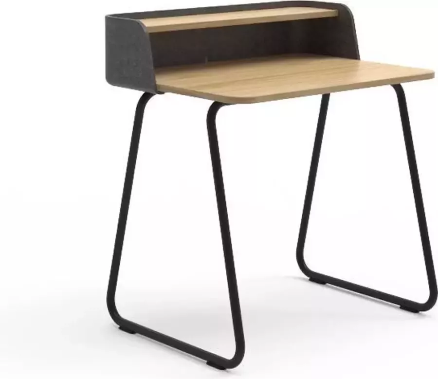 Sedus klein bureau Secretair home Eiken Zwart antraciet Thuiswerkplek|Smal bureau - Foto 3