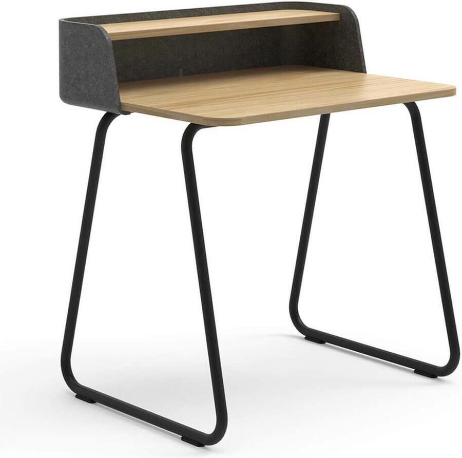 Sedus klein bureau Secretair home Eiken Zwart antraciet Thuiswerkplek|Smal bureau - Foto 2
