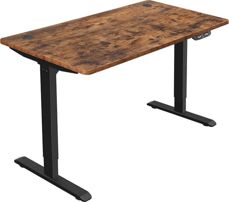 Segenn 's Dallas Zit Sta Bureau Elektrisch Tafel sta bureau Hoogte en Lengte Verstelbaar met motor industrieel 140 x 70 x (73-114) cm