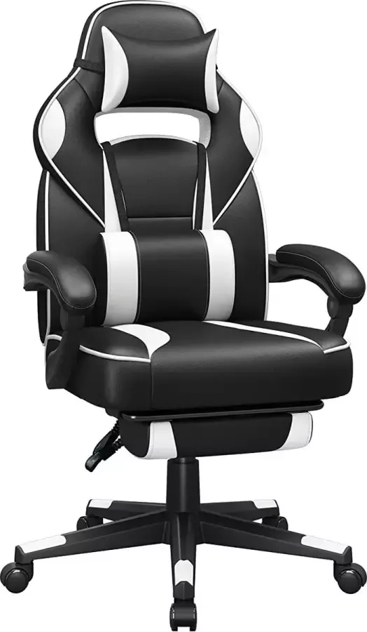 Segenn 's Gaming Stoel 150 kg Bureaustoel met Lendenkussen Stalen Frame Hoge Rugleuning en Brede Zitting In Hoogte Verstelbaar Ergonomisch Kunstleer Camouflage Kleur