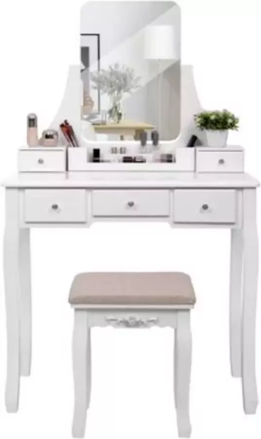 Segenn 's Kaptafel make up tafel Met Spiegel Met kruk Make up Tafel Voor Vrouwen Kaptafels