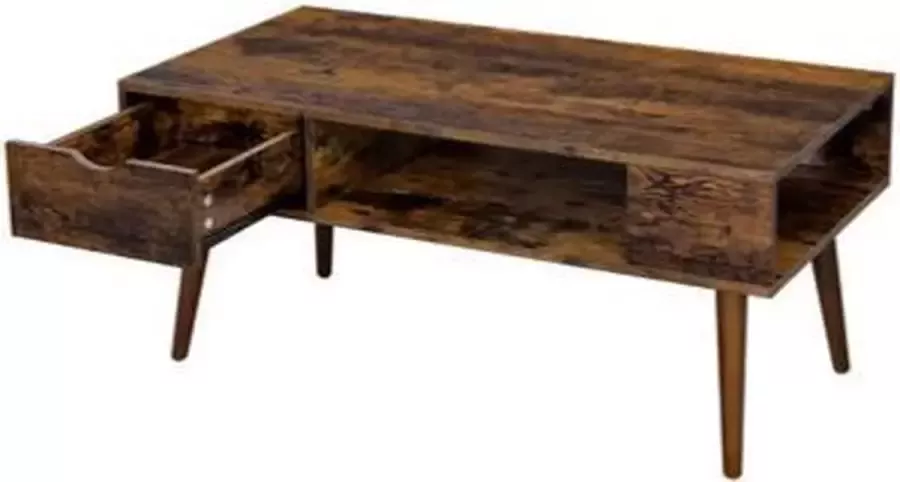 Segenn 's Leon Salontafel Tafel Met Opbergruimte Industriele design Retro look Hout 100 x 50 x 45 cm