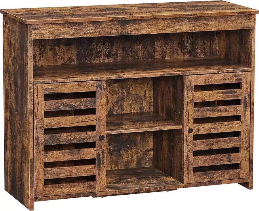 Segenn 's Santiago Dressoir Opbergkast Keukenkast Met planken Vintage Bruin 100 x 35 x 75 cm