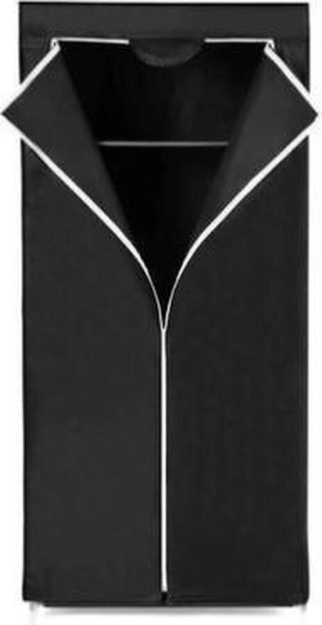 Segenn 's Smart Garderobekast Oprolbare Garderobe Kledingkast opvouwbare Zwart 160 x 75 x 45 cm