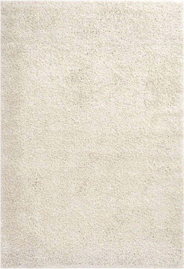 Sehrazat Shaggy hoogpolig tapijt moderne vloerkleed beige 160x220 cm