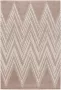 Salery Home Vloerkleed- modern laagpolig vloerkleed Luxury tapijt beige geodriehoek patroon 160x2300 cm - Thumbnail 2