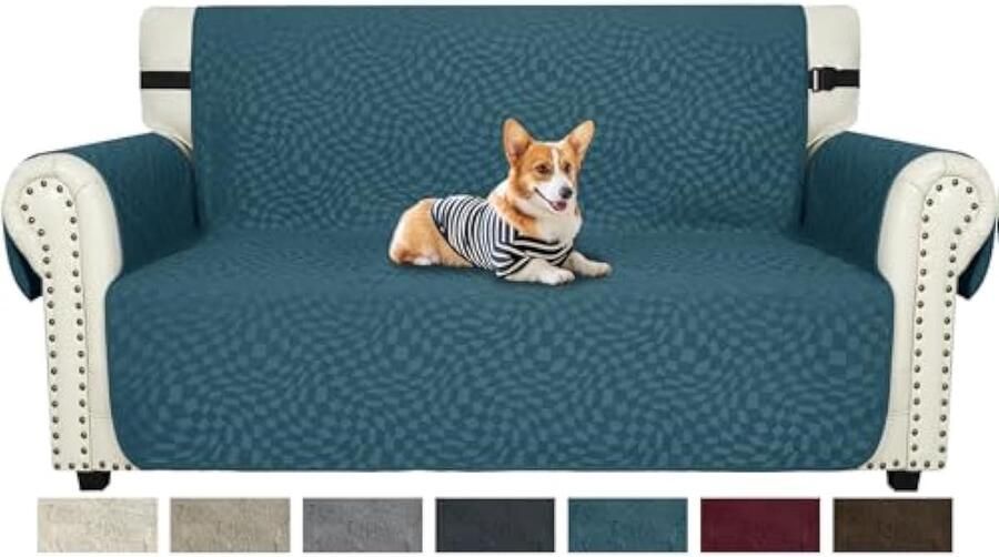 Selbro 2 Zits Bankhoes Vlekafstotende Bankhoezen Bankhoes Met Armleuningen Hondencanapehoes Antislip Bankhoes Universele Bankhoes Groen