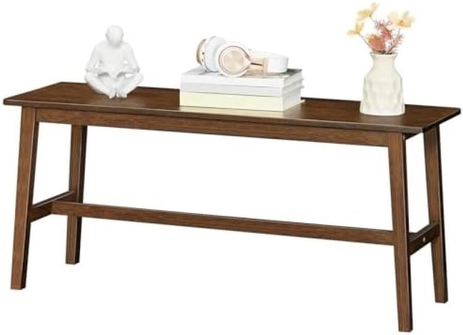 Selbro Bamboe Eetbank Multifunctionele Keukenbank met Retro Look Bruin