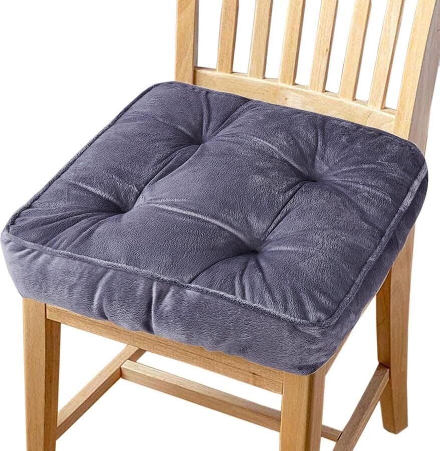 Selbro Comfortabele en Dikke Zitkussen voor Stoelen Auto's en Tuin in Stijlvolle Grijze Tint