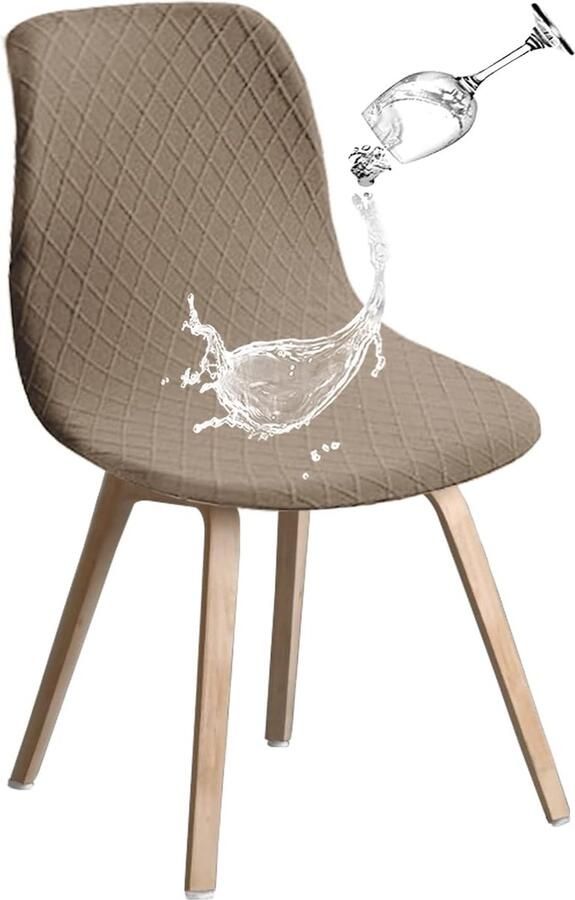 Selbro Elastische Stoelhoezen voor Retro Stoelen Set van 4 Stuks