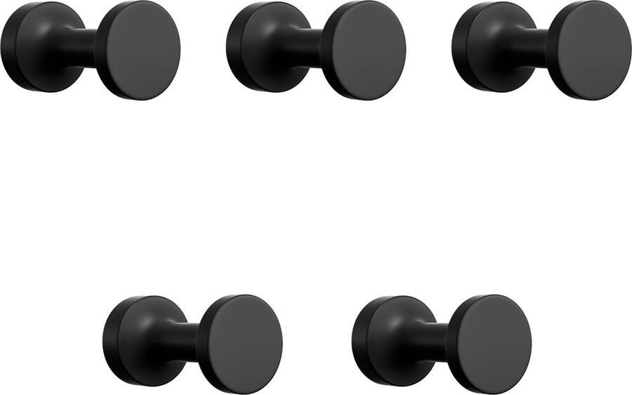 Selbro Garderobehaken en Handdoekhaken voor Muurmontage Ideaal voor Badkamer en Keuken Set van 5 Stuks