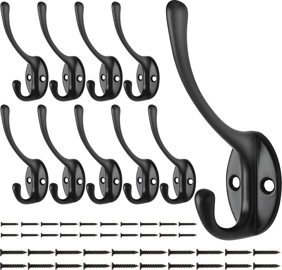 Selbro Garderobehaken Set van 10 Stuks voor Gebruiken in Huis