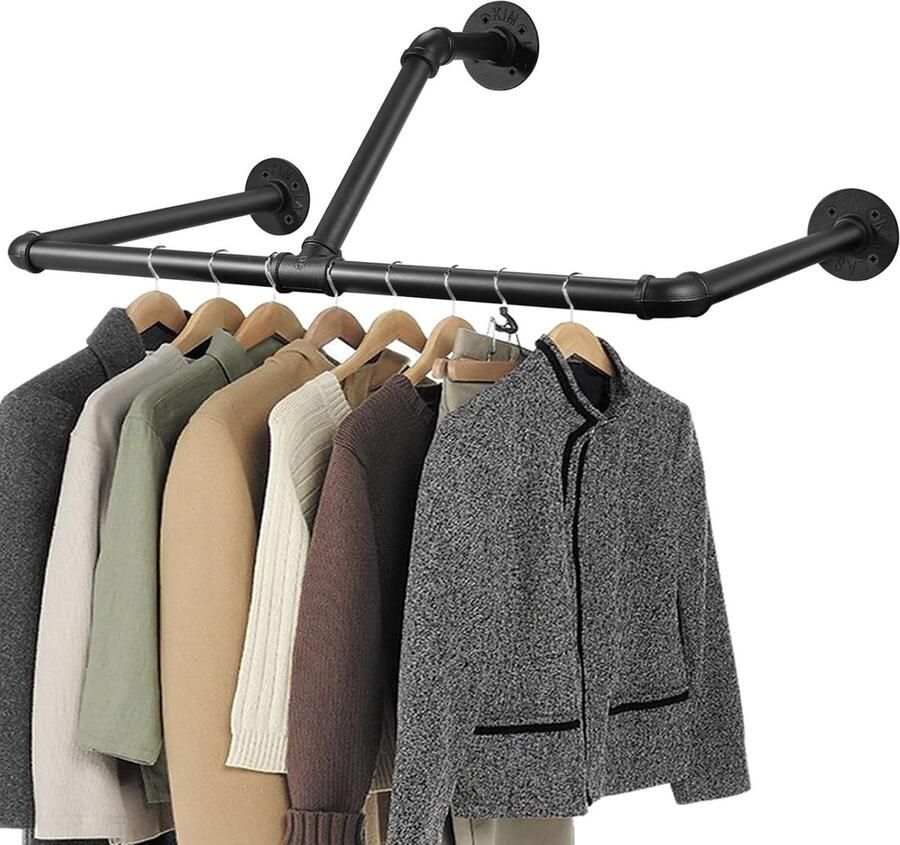 Selbro Industriële Wandgemonteerde Kledingrail van 83 cm voor Ruimtes