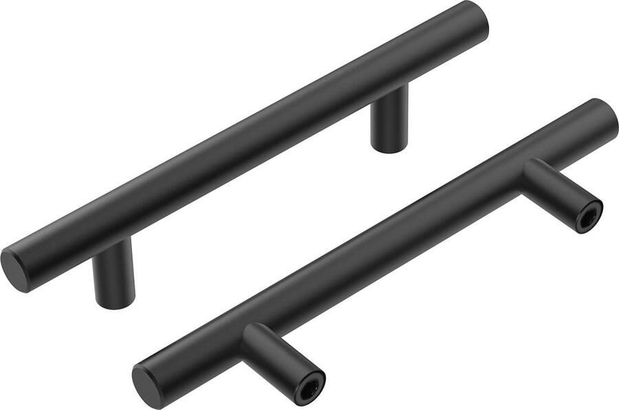 Selbro Kastgrepen Set van 10 Stuks in Modern Zwart Design voor Meubels en Keukens